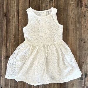 Carter’s Dress White Lace Fabric Size 2T